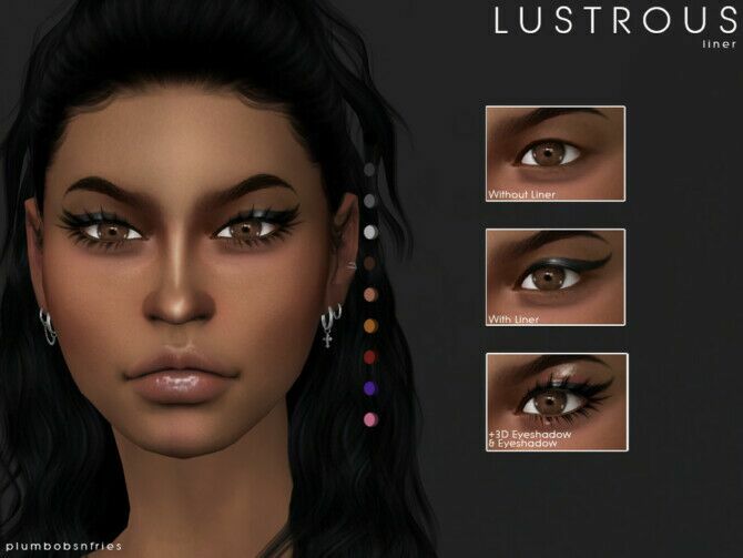 Lustrous Eyeliner By Plumbobs N Fries Sims 4 CC