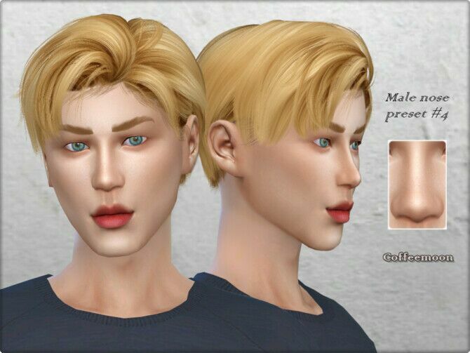 Male Nose Preset #4 By Coffeemoon Sims 4 CC