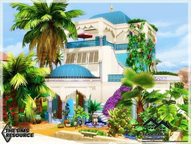 sims 4 cc marsala house by marychabb 3