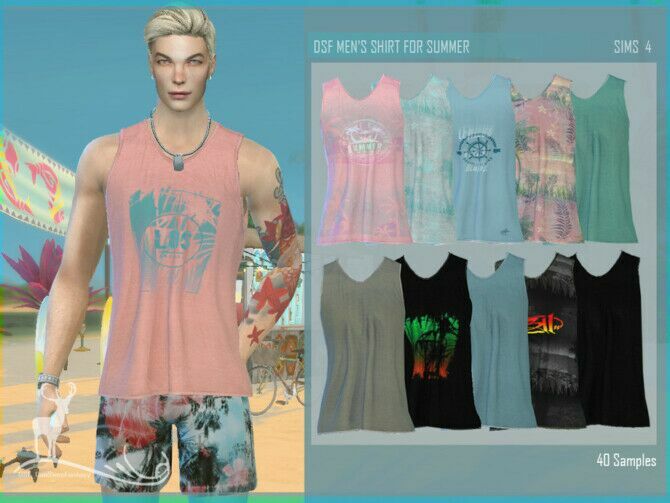 Men’s Shirt For Summer By Dansimsfantasy Sims 4 CC