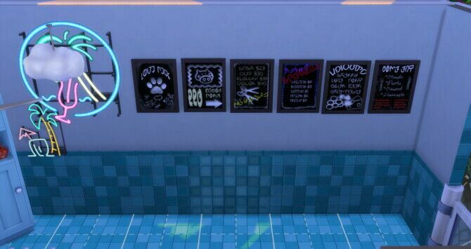 sims 4 cc menu specials chalkboards for your business venues 3