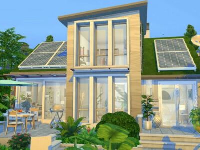 Modern ECO House By Flubs79 Sims 4 CC