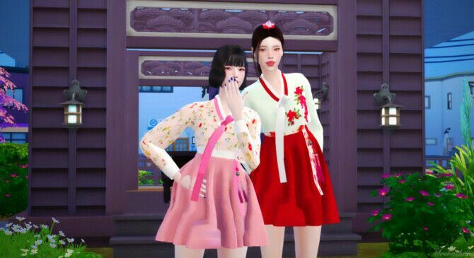 Modern Hanbok At Mochachiii Sims 4 CC