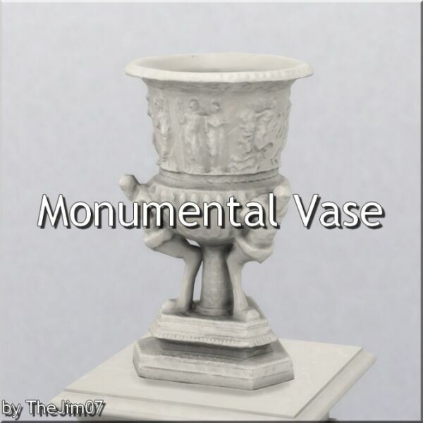 Monumental Vase By Thejim07 Sims 4 CC