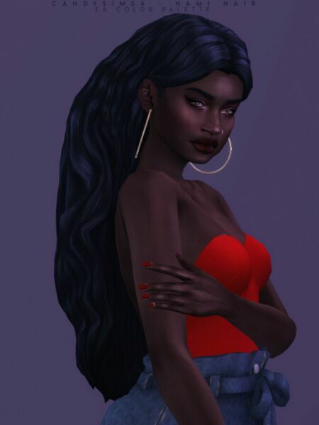 sims 4 cc nami hair at candy sims 4 3