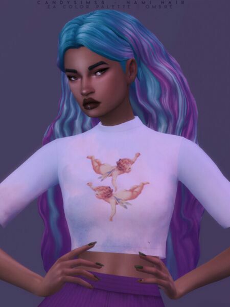 sims 4 cc nami hair at candy sims 4 4