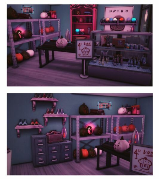 sims 4 cc neon town witch store at wiz creations 2