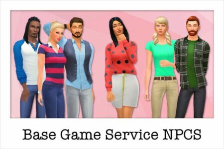 Npcs: Base Game Service Sims At Strenee Sims Sims 4 CC