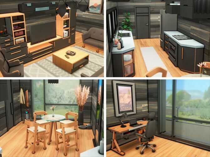 sims 4 cc oak container by xogerardine 2