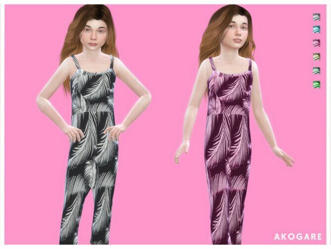 Overalls NO.03 By Akogare Sims 4 CC