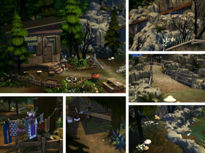 sims 4 cc owls cliff by virtualfairytales 4