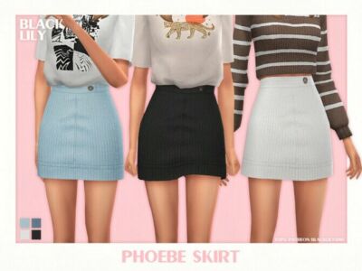 Phoebe Skirt By Black Lily Sims 4 CC