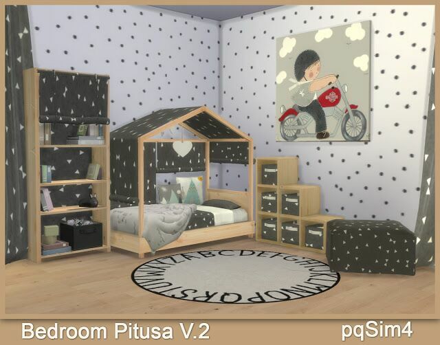 sims 4 cc pitusa toddler bedroom v 2 at pqsims4 2