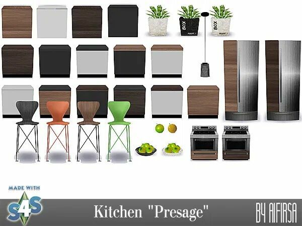 sims 4 cc presage kitchen at aifirsa 2