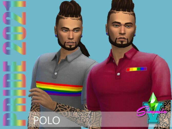 Pride21 Polo By Simmiev Sims 4 CC