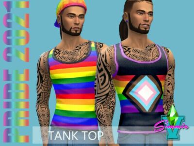 Pride21 Tank TOP By Simmiev Sims 4 CC