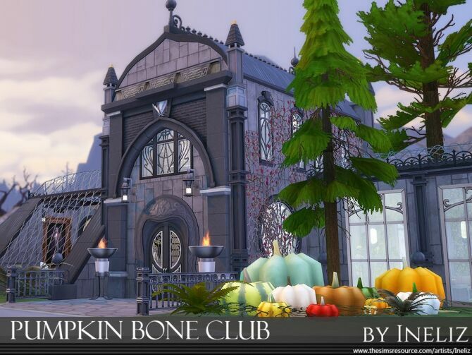 Pumpkin Bone Club By Ineliz Sims 4 CC