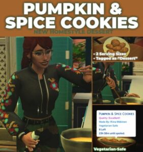 Pumpkin & Spice Cookies By Robinklocksley Sims 4 CC