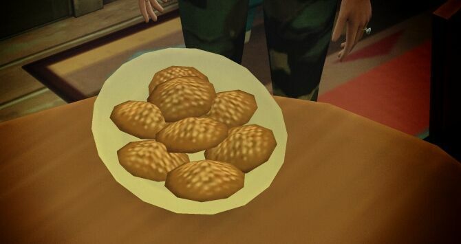 sims 4 cc pumpkin spice cookies by robinklocksley 3