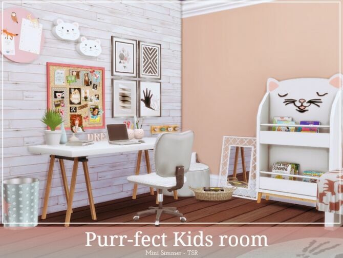 sims 4 cc purrfect kids room by mini simmer 3