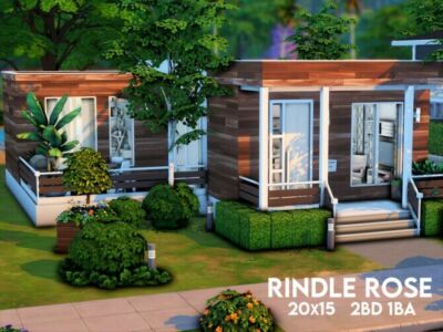 Rindle Rose House By Xogerardine Sims 4 CC