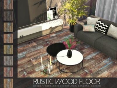 Rustic Wood Floor By Rirann Sims 4 CC