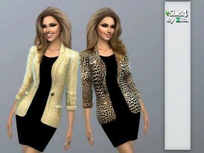 Safari Formal Outfit By Zitarossouw Sims 4 CC