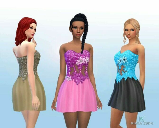 School Opaque Corset Dress At MY Stuff Origin Sims 4 CC