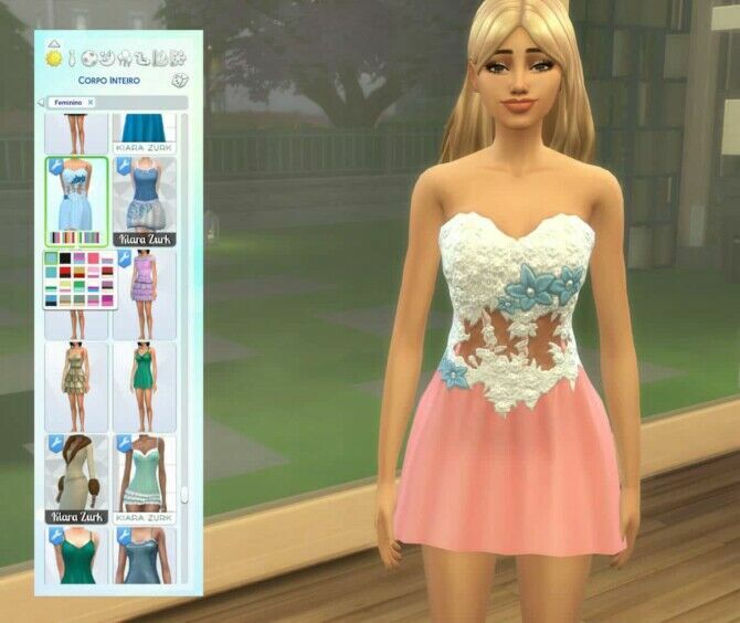 sims 4 cc school opaque corset dress at my stuff origin 2