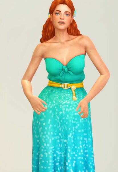 sims 4 cc seashell wavvve twinkling dress at rusty nail 3