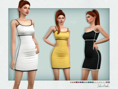 Shiloh Dress By Sifix Sims 4 CC
