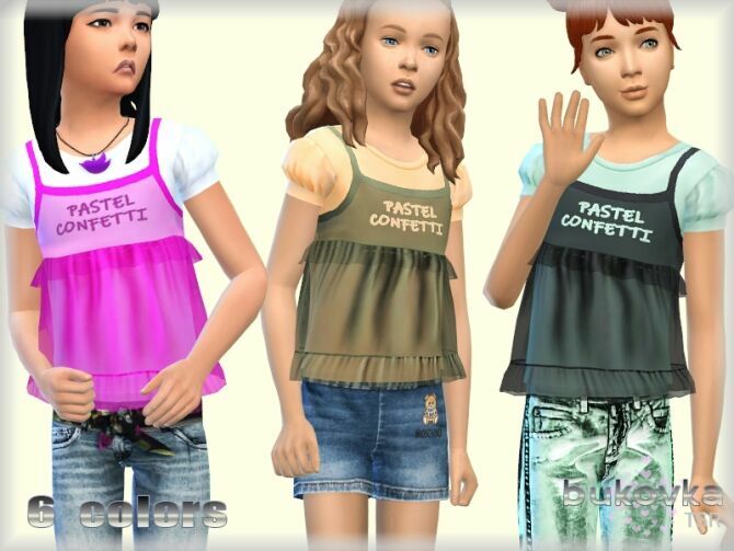 Shirt Transparent By Bukovka Sims 4 CC