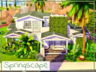 Springscape House By Simmer_Adelaina Sims 4 CC