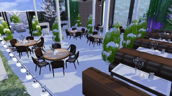 sims 4 cc starry sky restaurant by viktoriya9429 2