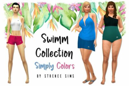 Swimm Collection Simply Colors At Strenee Sims Sims 4 CC
