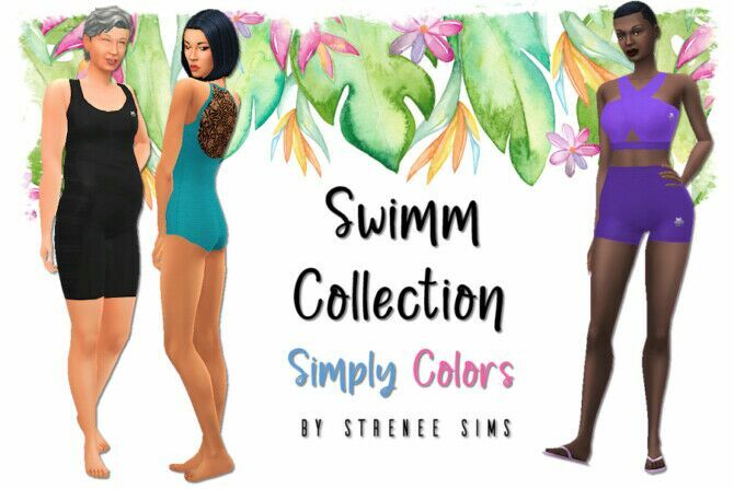 sims 4 cc swimm collection simply colors at strenee sims 3