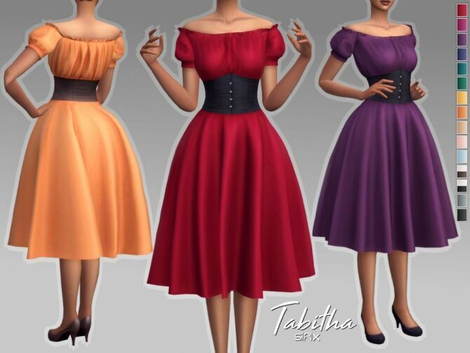 Tabitha Dress By Sifix Sims 4 CC