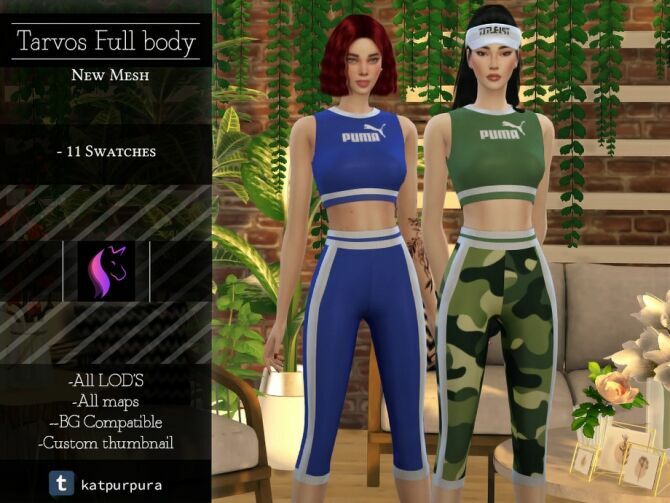 Tarvos Full Body By Katpurpura Sims 4 CC