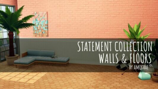 Tatement Collection PT 2 Walls & Floors At Picture Amoebae Sims 4 CC