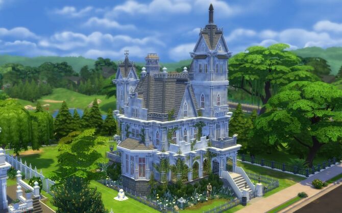 The Gothic Manor By Alexiasi Sims 4 CC