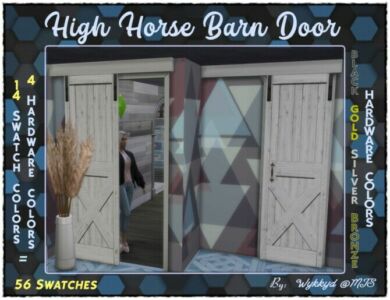 The High Horse Barn Door By Wykkyd Sims 4 CC