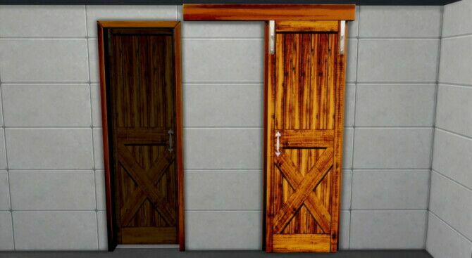 sims 4 cc the high horse barn door by wykkyd 3