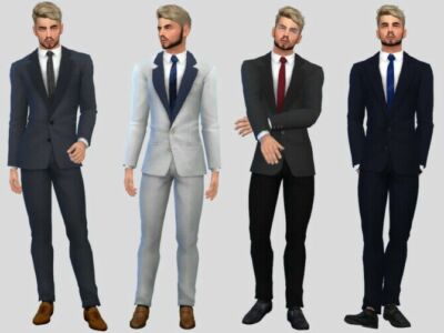 Theodore Business Suit By Mclaynesims Sims 4 CC