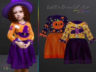 Toddler Collection RPL57 Halloween By Robertaplobo Sims 4 CC