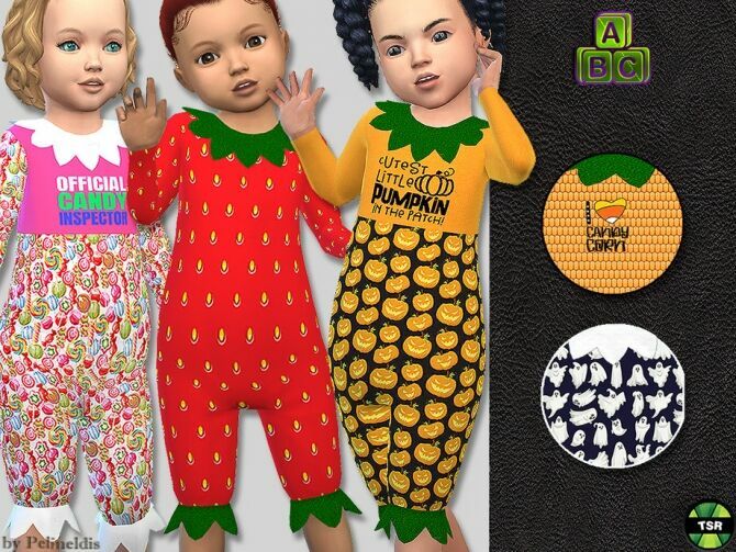 Toddler Halloween Jumpsuit By Pelineldis Sims 4 CC