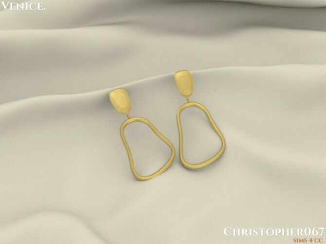 sims 4 cc venice earrings by christopher067 3