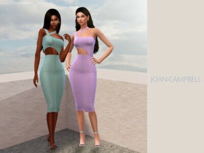 Zoey Dress By Joan Campbell Beauty Sims 4 CC