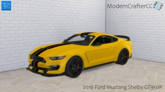 2016 Ford Mustang Shelby GT350R At Modern Crafter CC Sims 4 CC