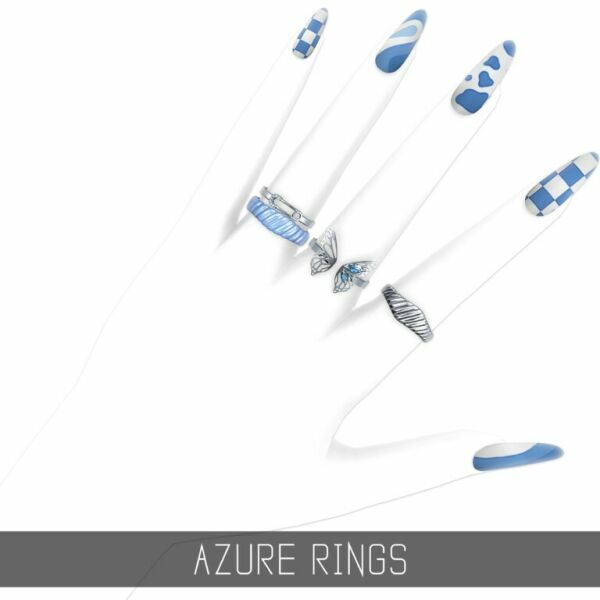 Azure Rings At Simpliciaty Sims 4 CC