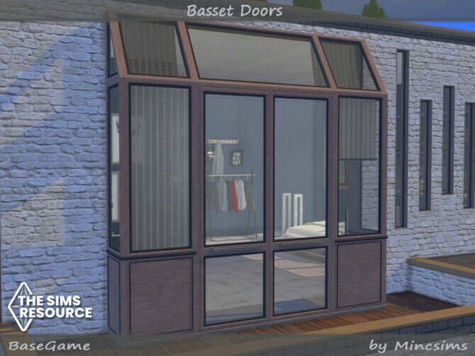 sims 4 cc basset doors by mincsims 2